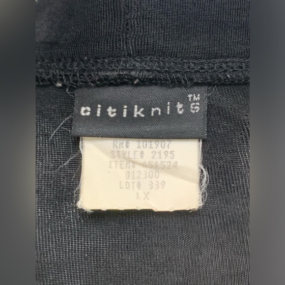 2 PC CITIKNITS BLACK TANK TOP & CARDIGAN - SZ XL/1X - Picture 9 of 9